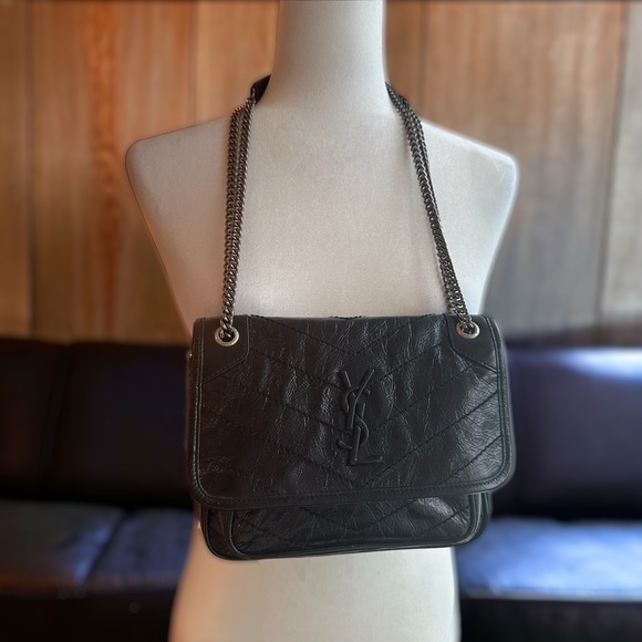 YSL saint Laurent Nikki baby vintage leather black - Picture 2 of 16